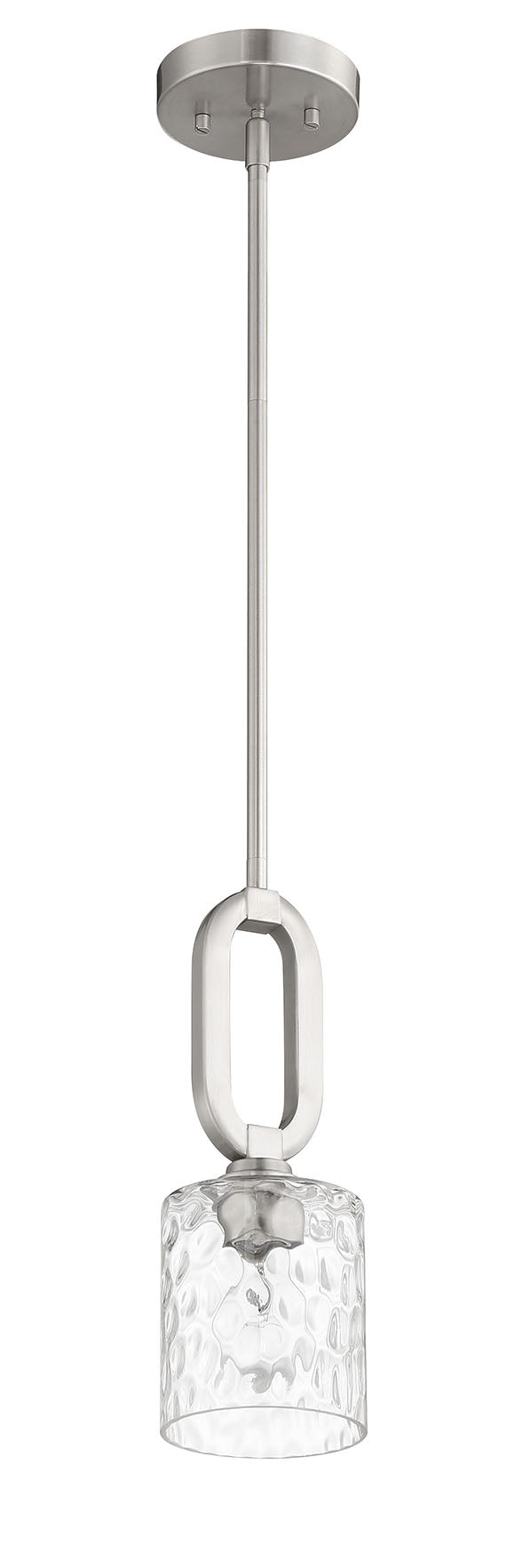 Collins 1 Light Mini Pendant in Brushed Polished Nickel Pendant Craftmade