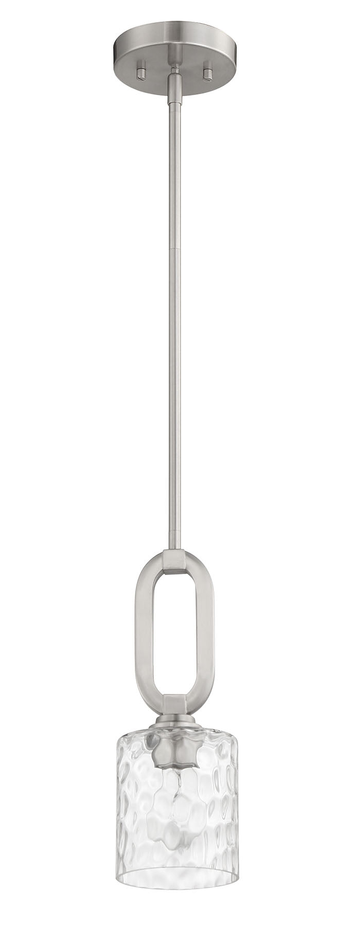 Collins 1 Light Mini Pendant in Brushed Polished Nickel Pendant Craftmade