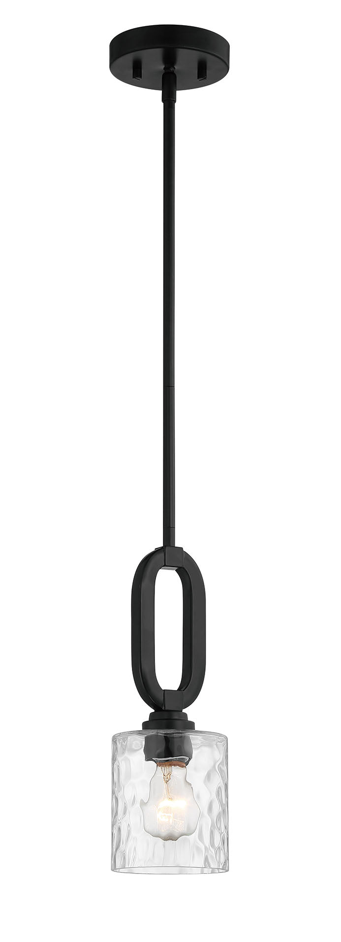 Collins 1 Light Mini Pendant in Flat Black Pendant Craftmade