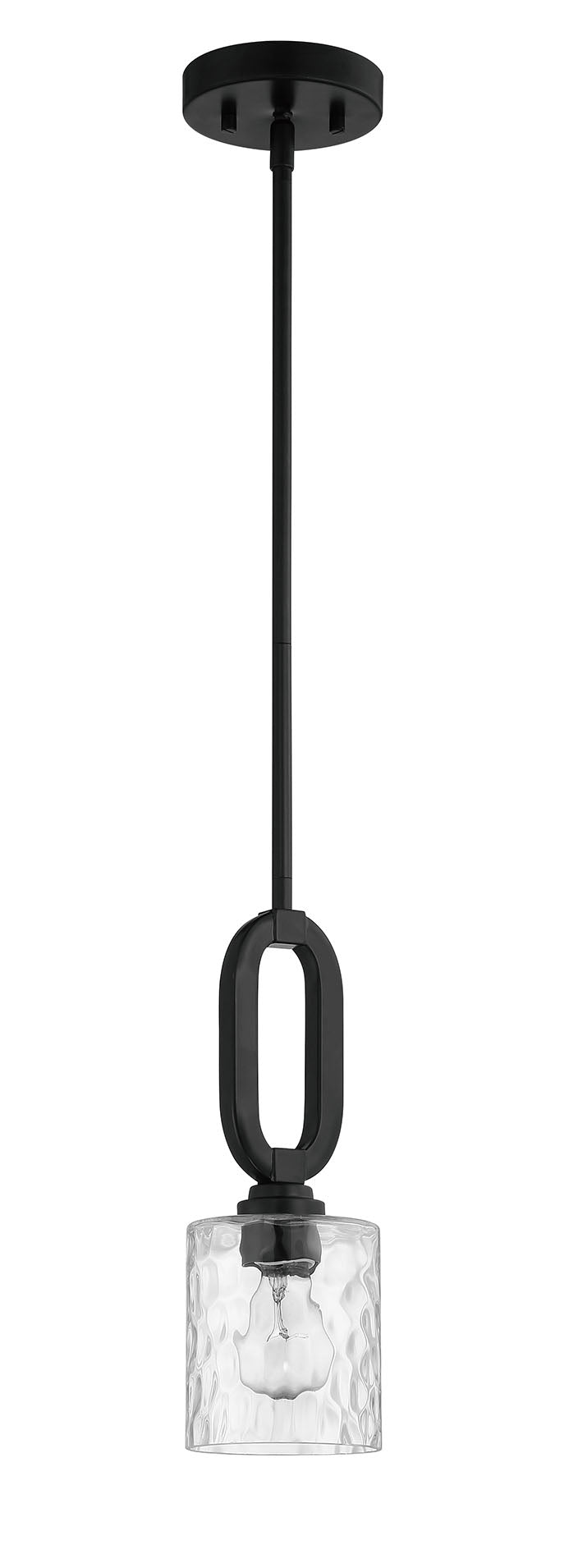 Collins 1 Light Mini Pendant in Flat Black Pendant Craftmade