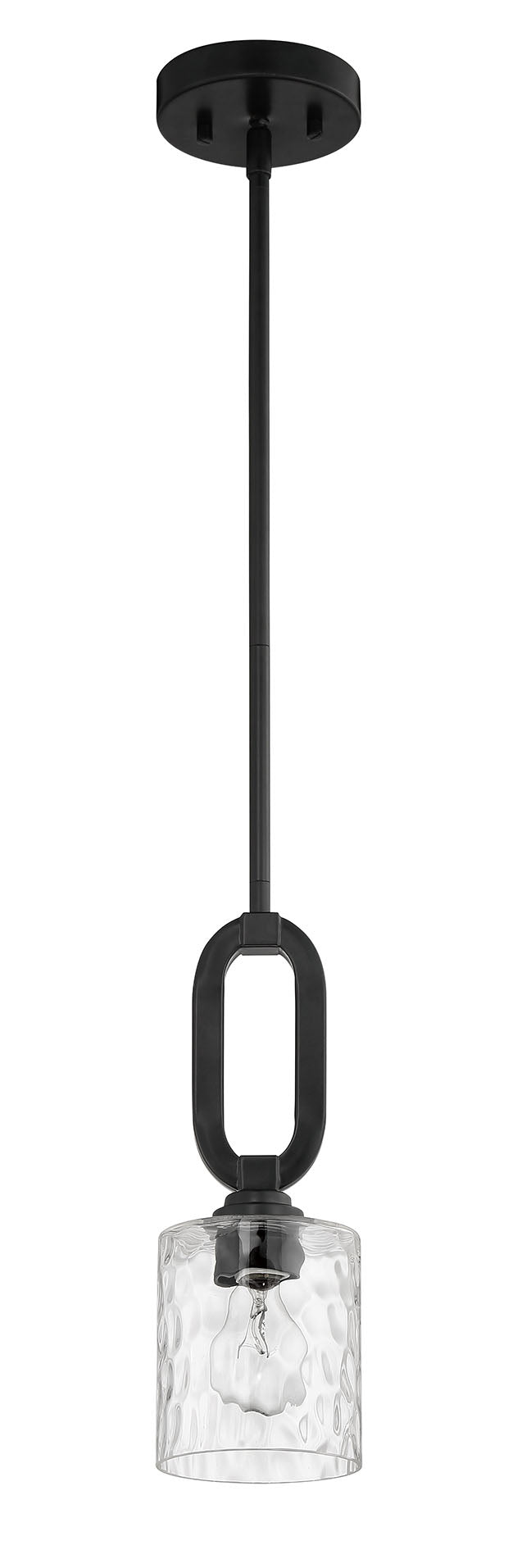 Collins 1 Light Mini Pendant in Flat Black Pendant Craftmade