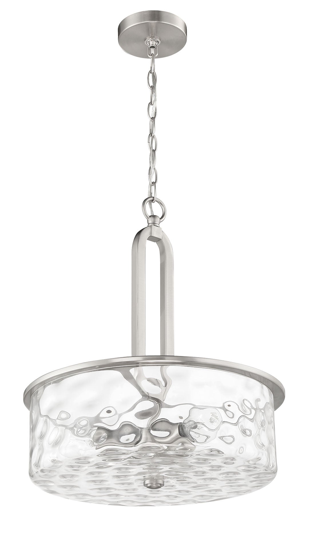 Collins 3 Light Pendant in Brushed Polished Nickel Pendant Craftmade