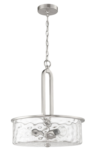 Collins 3 Light Pendant in Brushed Polished Nickel Pendant Craftmade