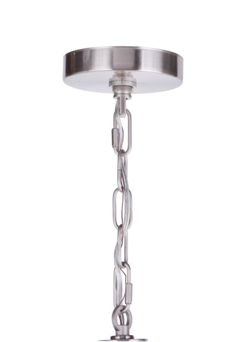 Larrson 8 Light Chandelier in Brushed Polished Nickel Chandelier Craftmade