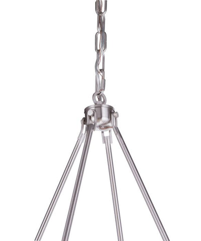 Larrson 8 Light Chandelier in Brushed Polished Nickel Chandelier Craftmade