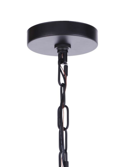 Larrson 8 Light Chandelier in Flat Black Chandelier Craftmade