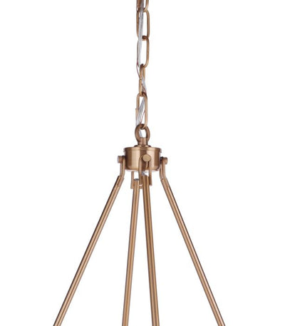 Larrson 8 Light Chandelier in Satin Brass Chandelier Craftmade