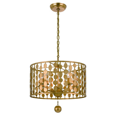 Layla 5 Light Antique Gold Chandelier Chandelier Crystorama