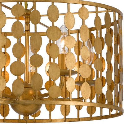 Layla 5 Light Antique Gold Chandelier Chandelier Crystorama