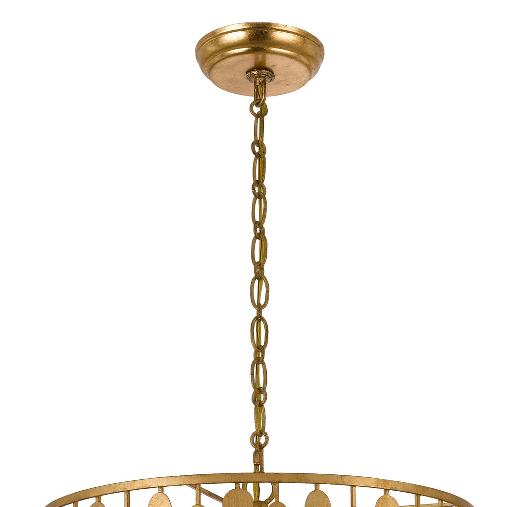 Layla 5 Light Antique Gold Chandelier Chandelier Crystorama