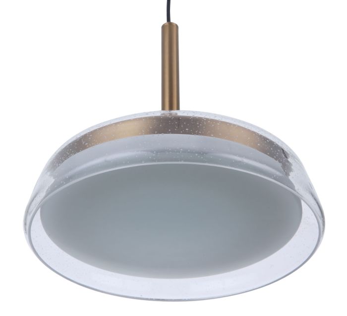 Centric 14" LED Pendant in Satin Brass Pendant Craftmade