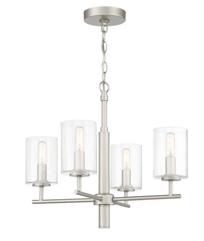 Hailie 4 Light Chandelier in Satin Nickel Chandelier Craftmade