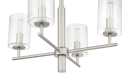 Hailie 4 Light Chandelier in Satin Nickel Chandelier Craftmade