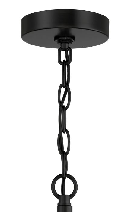 Hailie 6 Light Chandelier in Flat Black Chandelier Craftmade