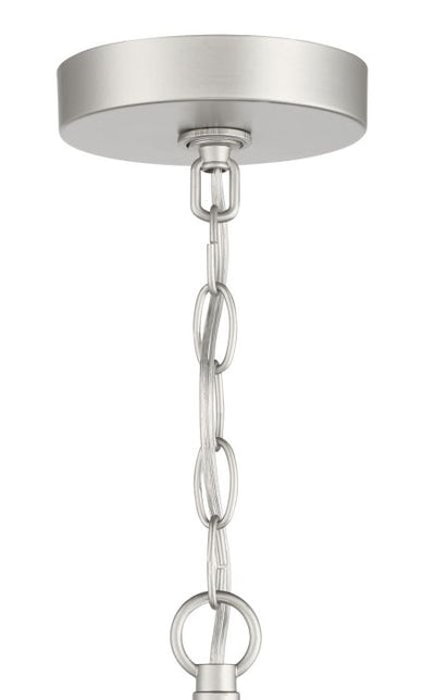 Hailie 6 Light Chandelier in Satin Nickel Chandelier Craftmade