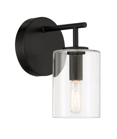 Hailie 1 Light Wall Sconce in Flat Black Wall Sconce Craftmade