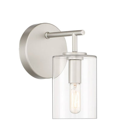 Hailie 1 Light Wall Sconce in Satin Nickel Wall Sconce Craftmade