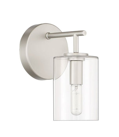 Hailie 1 Light Wall Sconce in Satin Nickel Wall Sconce Craftmade