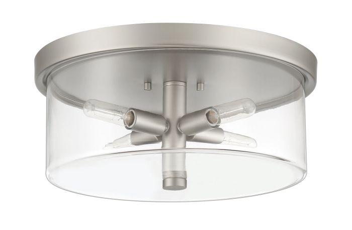 Hailie 4 Light Flushmount in Satin Nickel Flush Mount Craftmade