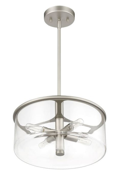 Hailie 4 Light Pendant in Satin Nickel Pendant Craftmade