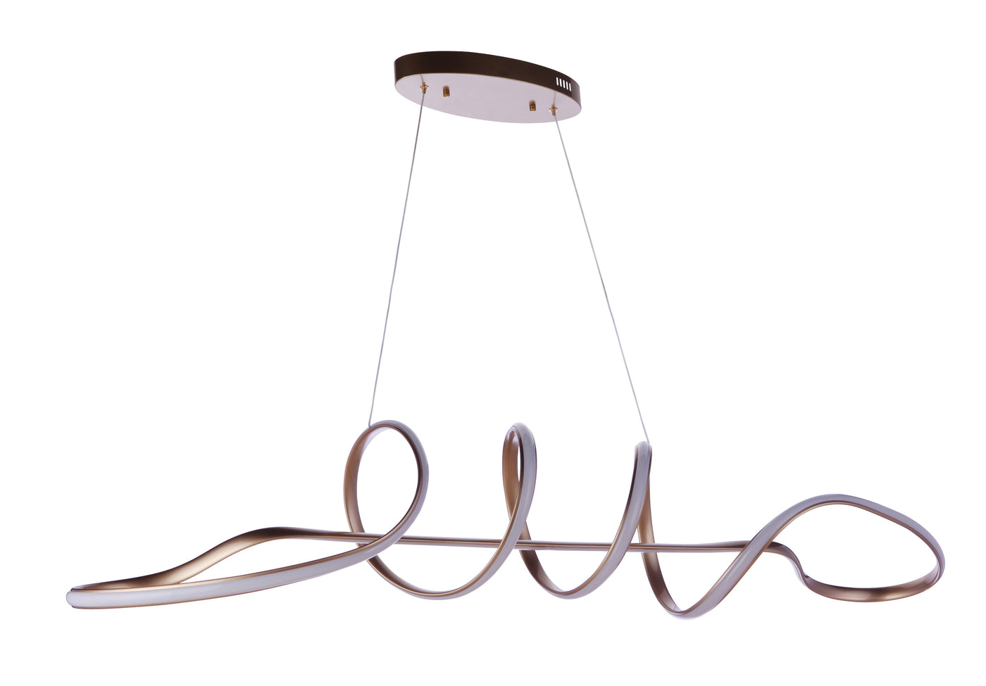 ##Antique Hardware## Pulse Dimmable LED Chandelier in Champagne Brass