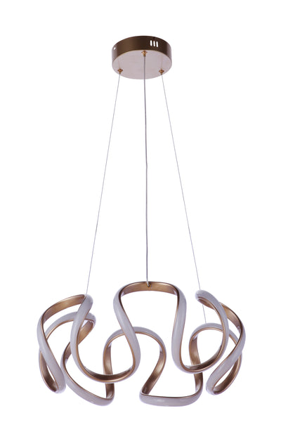 Pulse Dimmable LED Pendant in Chapagne Brass Pendant Craftmade