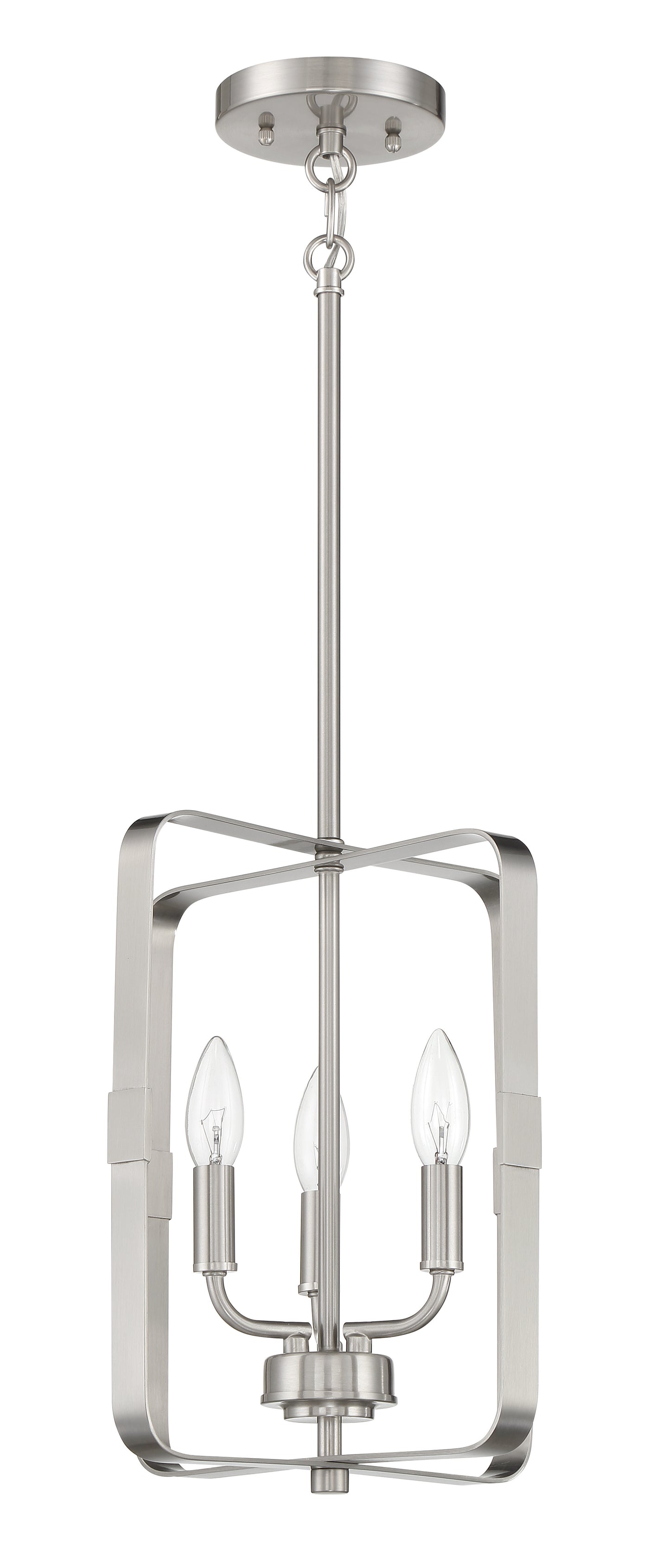 Stowe 3 Light Foyer in Brushed Polished Nickel Pendant Craftmade