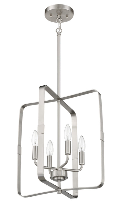 Stowe 4 Light Foyer in Brushed Polished Nickel Pendant Craftmade