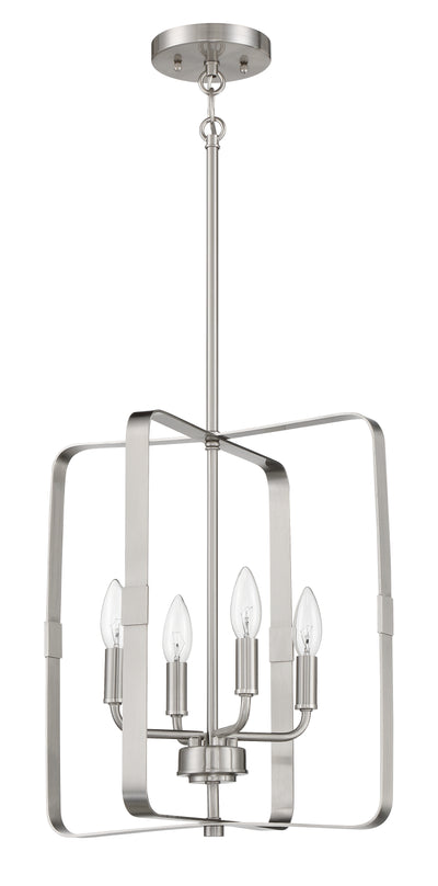 Stowe 4 Light Foyer in Brushed Polished Nickel Pendant Craftmade