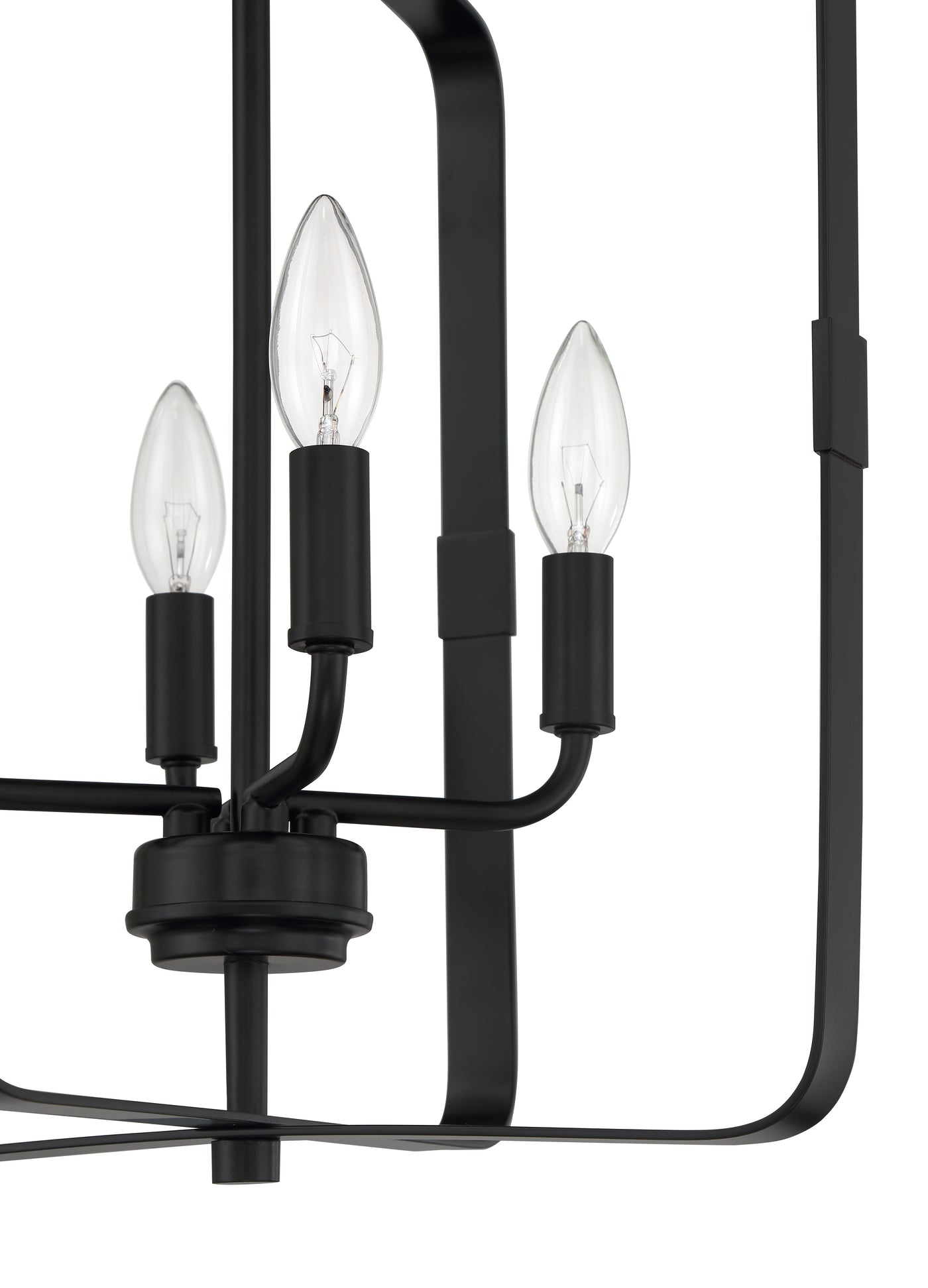 Stowe 4 Light Foyer in Flat Black Pendant Craftmade