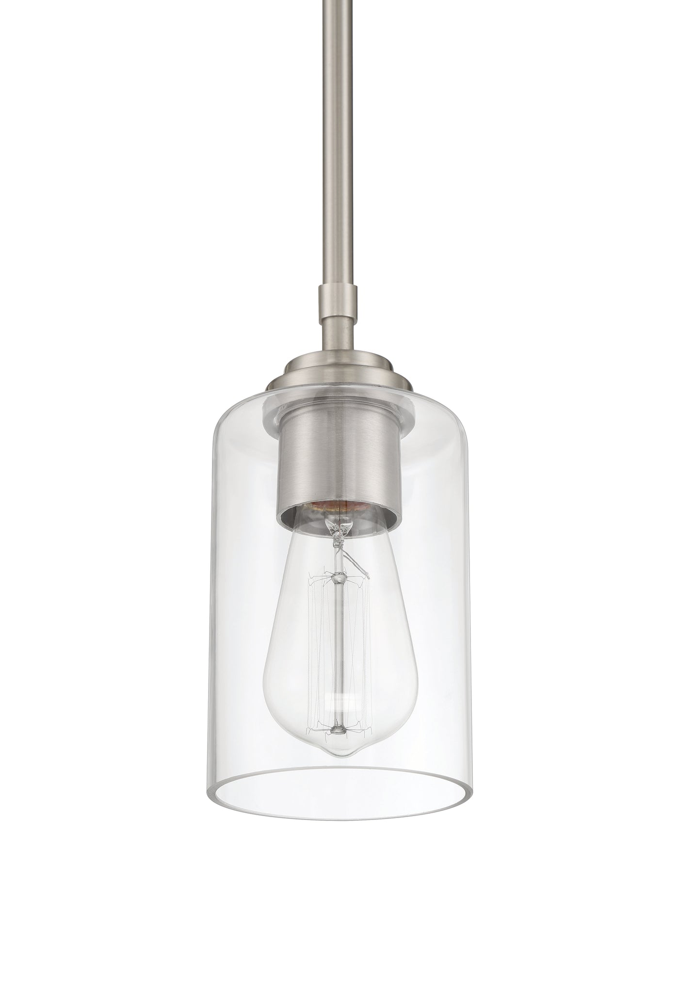 Stowe 1 Light Mini Pendant in Brushed Polished Nickel Pendant Craftmade