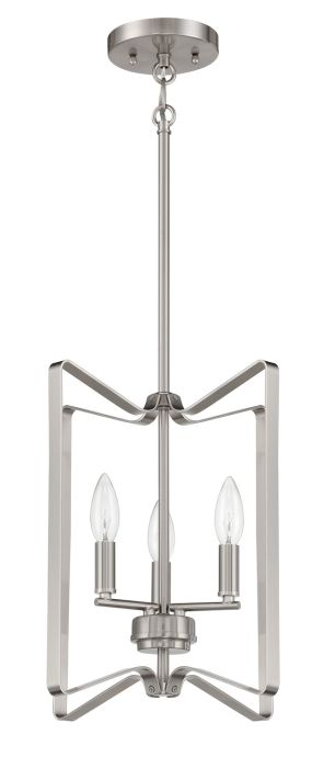 Shayna 3 Light Foyer in Brushed Polished Nickel Pendant Craftmade