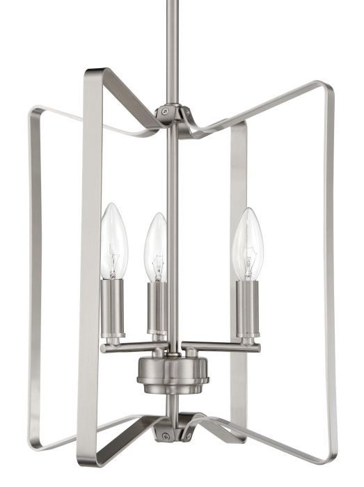 Shayna 3 Light Foyer in Brushed Polished Nickel Pendant Craftmade