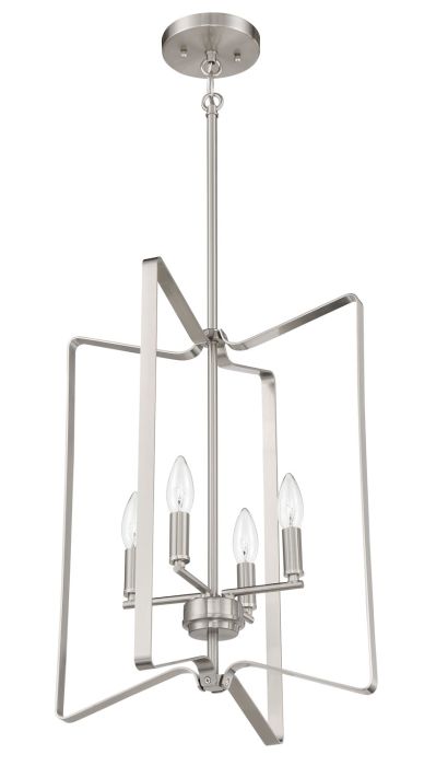 Shayna 4 Light Foyer in Brushed Polished Nickel Pendant Craftmade