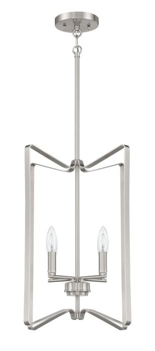 Shayna 4 Light Foyer in Brushed Polished Nickel Pendant Craftmade