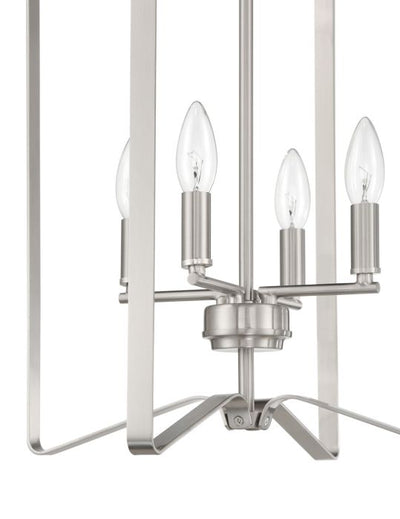 Shayna 4 Light Foyer in Brushed Polished Nickel Pendant Craftmade