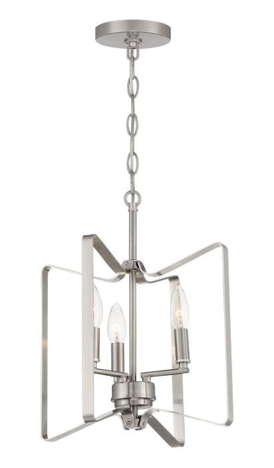 Shayna 3 Light Convertible Semi Flush in Brushed Polished Nickel Semi Flush Craftmade