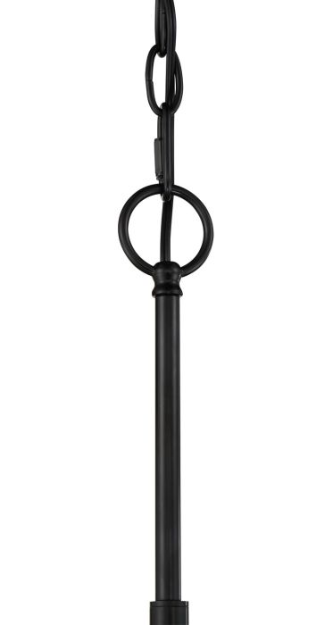 Glenda 3 Light Chandelier in Flat Black Chandelier Craftmade