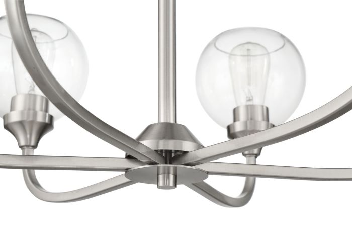 Glenda 9 Light Chandelier in Brushed Polished Nickel Chandelier Craftmade