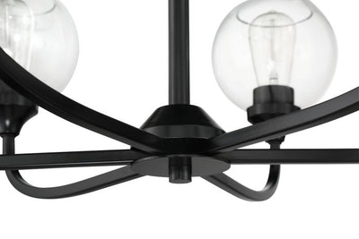 Glenda 9 Light Chandelier in Flat Black Chandelier Craftmade