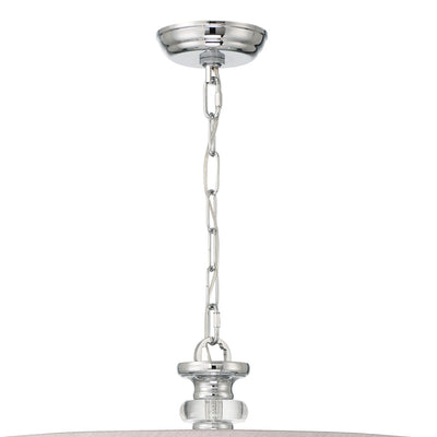 Hampton 5 Light Drum Shade Polished Chrome Chandelier Chandelier Crystorama