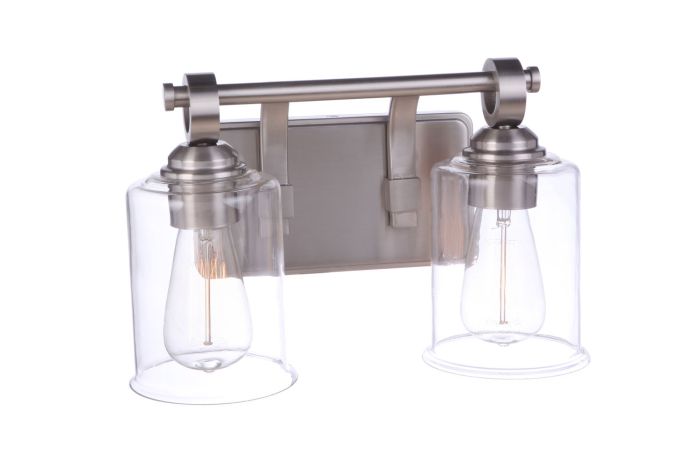 Romero 2 Light Vanity in Brushed Polished Nickel Bath and Vanity Craftmade