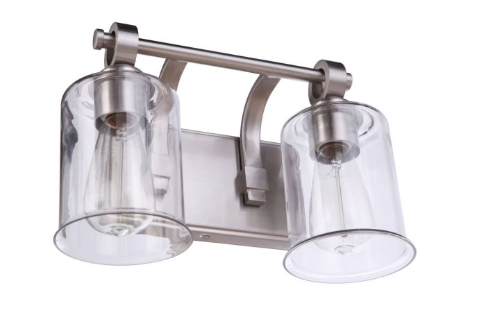 Romero 2 Light Vanity in Brushed Polished Nickel Bath and Vanity Craftmade