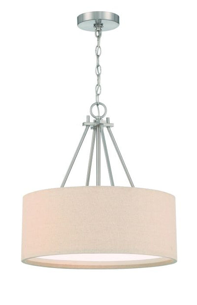 Duke 3 Light 18" Pendant in Brushed Polished Nickel Pendant Craftmade