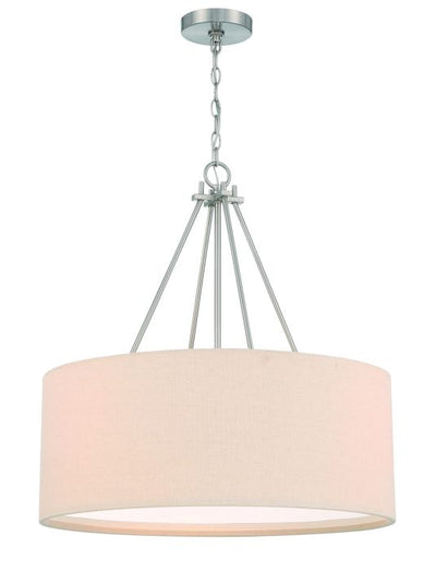 Duke 3 Light 24" Pendant in Brushed Polished Nickel Pendant Craftmade