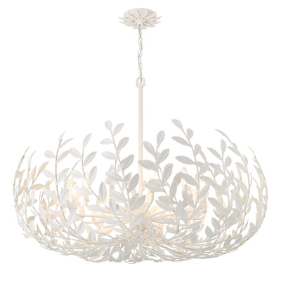 Broche 12 Light Matte White Chandelier Chandelier Crystorama