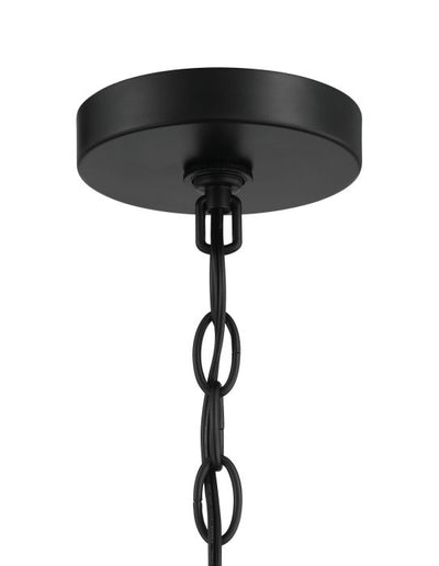 Avante Grand 1 Light Pendant in Flat Black/Satin Brass Pendant Craftmade