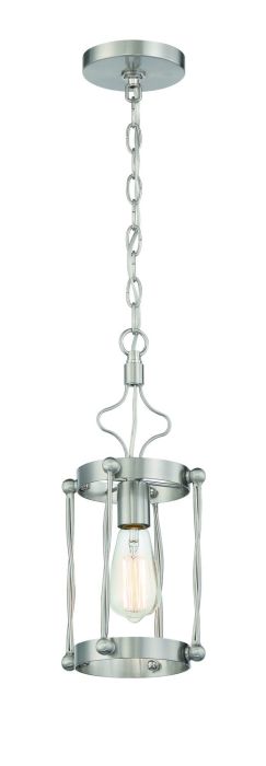 Jolenne 1 Light Mini Pendant in Brushed Polished Nickel Pendant Craftmade