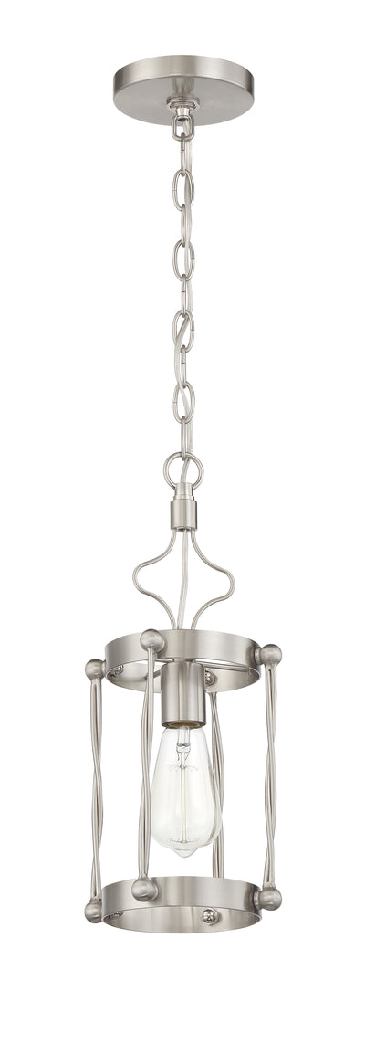 Jolenne 1 Light Mini Pendant in Brushed Polished Nickel Pendant Craftmade