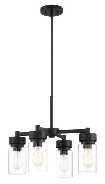 Bennet 4 Light Outdoor Chandelier in Midnight Exterior Craftmade